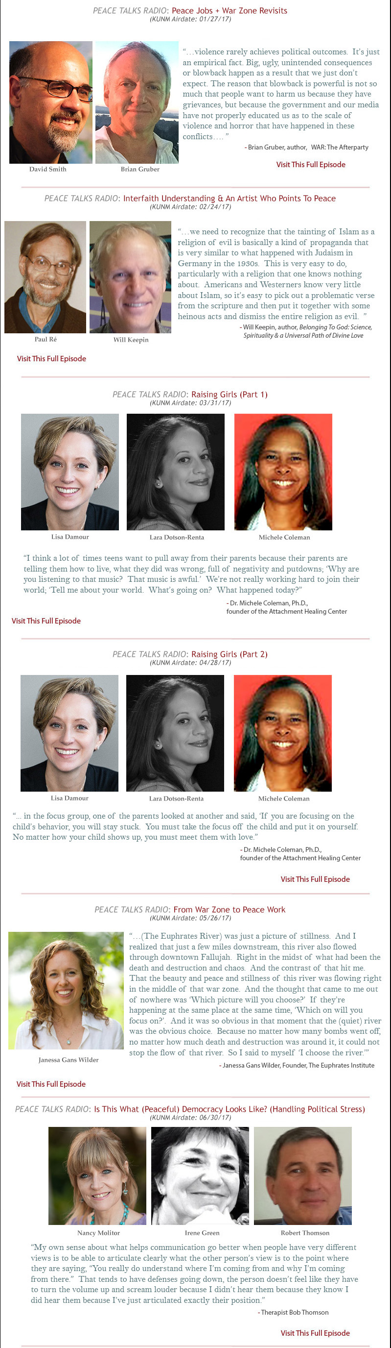 Good Radio Shows 2016 Episodes